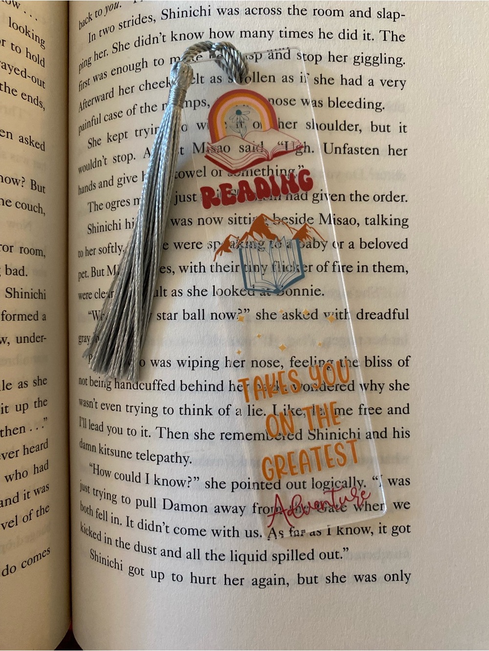📚2/$10📚 Reading Takes You on the Greatest Adventure- Handcrafted Bookmark
